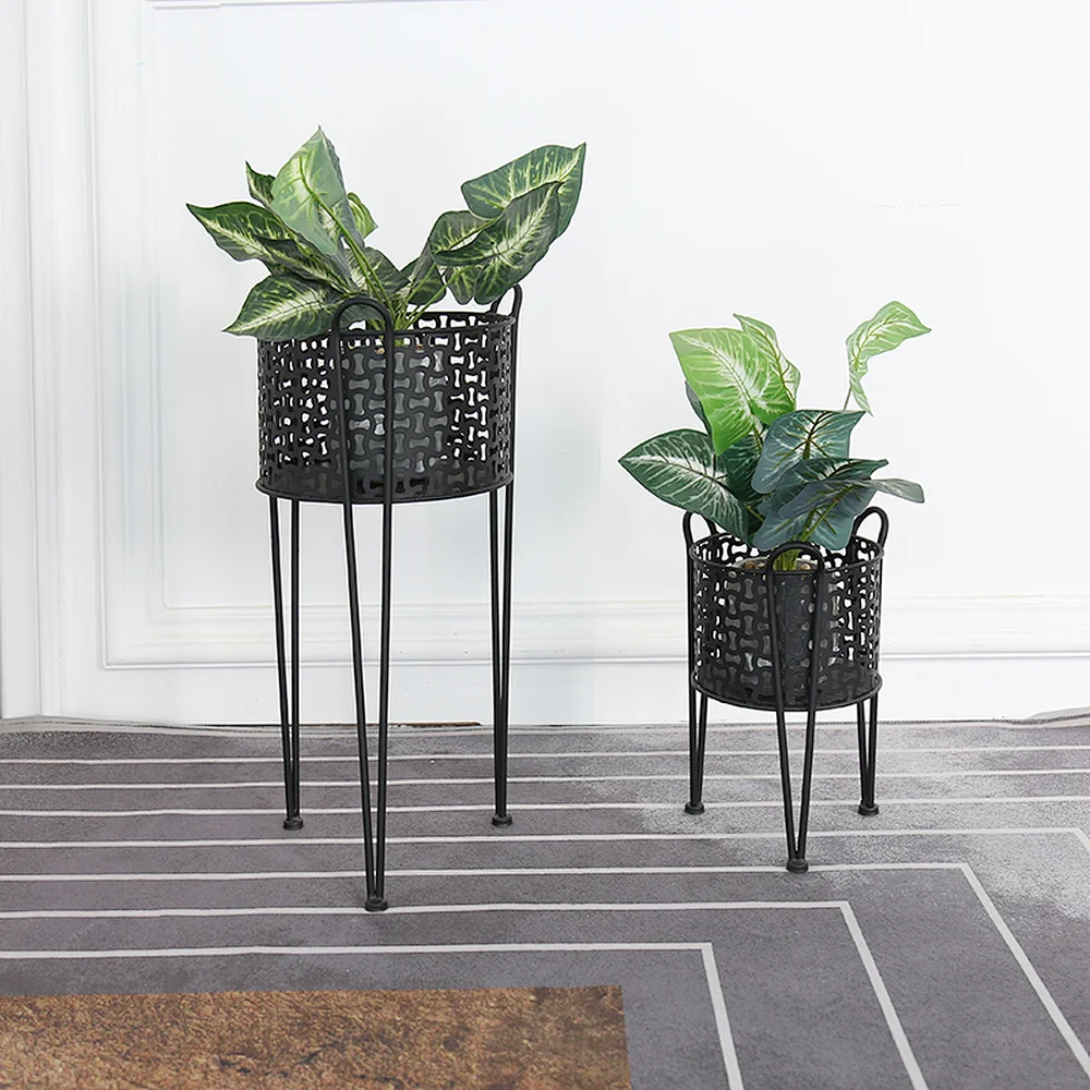2 Set Home Decor Metal Floor Plant Stand PL08-3821/3822 Featured Image