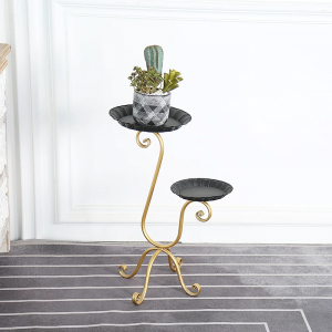 Decorative Iron Metal Indoor and Outdoor Flower Plant Display Stand PL08-3920