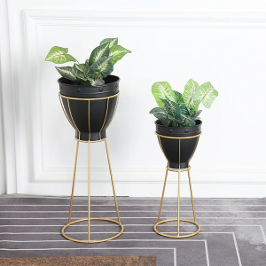 2 Set Modern Home Decor Luxury Iron Metal Flower Pots Stand PL08-3918/3914