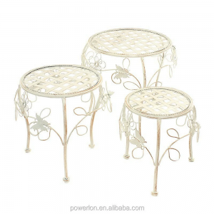 Antirust Metal Garden Decoration 3 Plant Stand Set PL08-5628