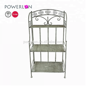 Outdoor Home Garden Wrought Iron Metal shelf Cast Iron Plant shelving Flower Planter Stand Shelf Flower Pot Storage shelving PL08-7668