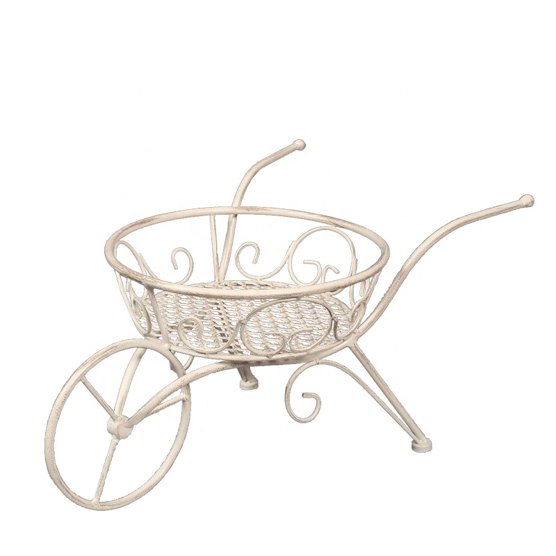 Gift Iron Wheel Plant Stand Home Garden Decor Flower Pot Rack BICYCLE Featured Image