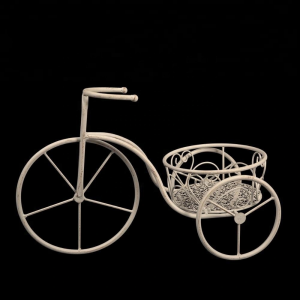 Wholesale Bicycle Wrought Iron Wedding Flower Pot Planter Display Stand  PL08-7741