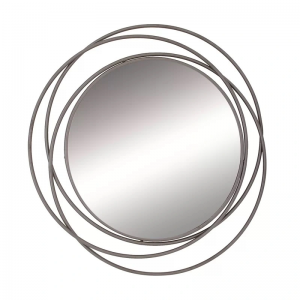 Oversize Large Round Metal Wall Mounted Mirror Vanity Bathroom Decorative Circle Wire Mirror PL08-500738