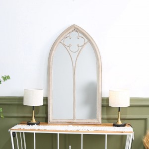 Church Windowpane Arch Vintage Mirror 34168