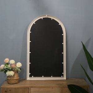 Outdoor Shabby Chic Window Arched Wall Vintage Floor Mirror Home Decor Antique Style Metal Frame Decorative Mirror PL08-38628