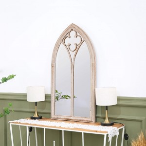 Church Windowpane Arch Vintage Mirror 34168