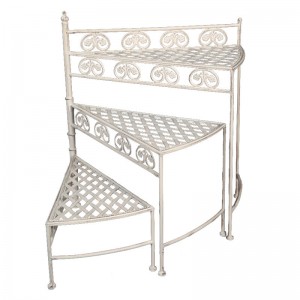 3-tier Iron Decor ladder Flower Pot Planter Stand Shelf 7621