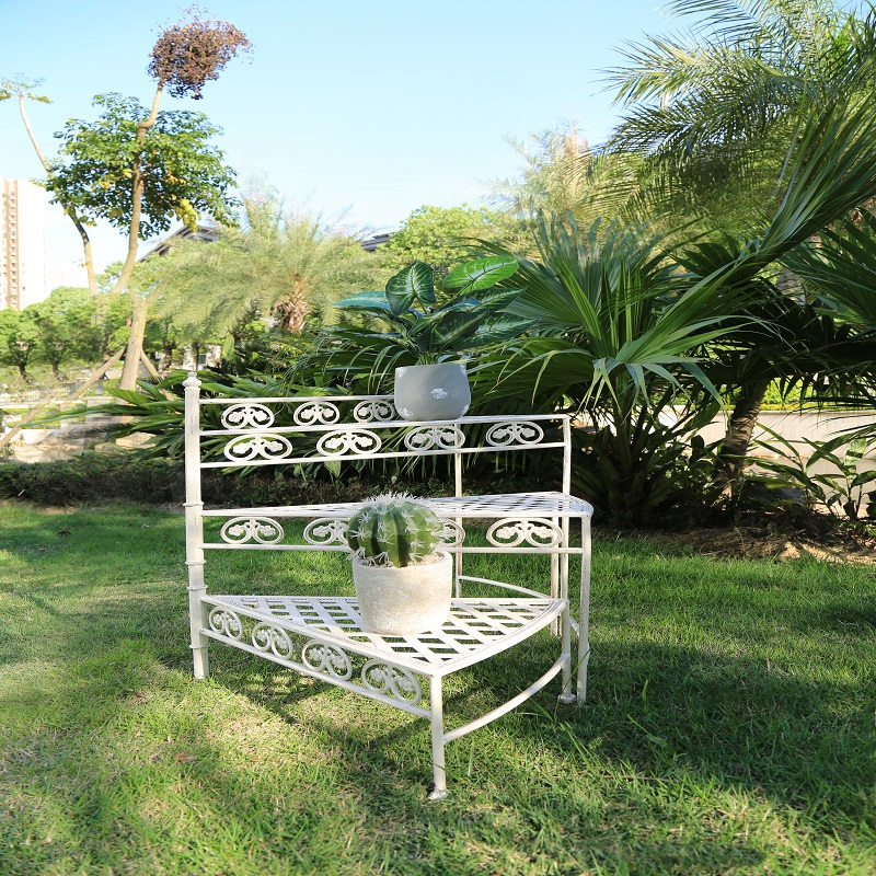 Best High Quality Outdoor Planter Pot Pricelist -
 3-tier Iron Decor ladder Flower Pot Planter Stand Shelf 7621 – Powerlon