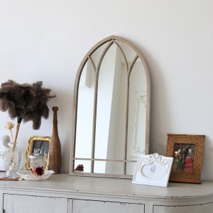 French Gothic Decorated Style Outdoor Mirror 33342