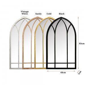 French Gothic Decorated Style Outdoor Mirror 33342