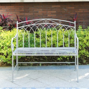 Gemona Wrought Iron Garden Bench 36215