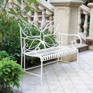 Mohit Metal Butterfly Outdoor Garden Bench 36345