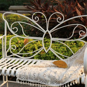 Mohit Metal Butterfly Outdoor Garden Bench 36345