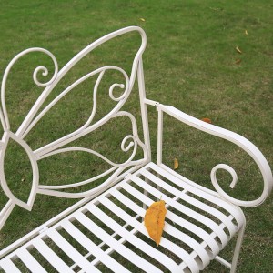 Mohit Metal Butterfly Outdoor Garden Bench 36345