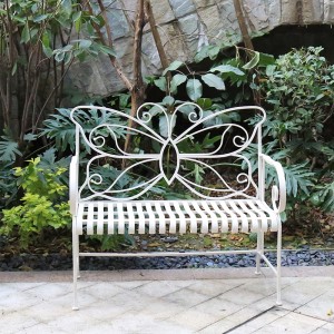 Mohit Metal Butterfly Outdoor Garden Bench 36345