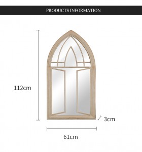 Large Church Wrought Iron Decorative Mirror 36552