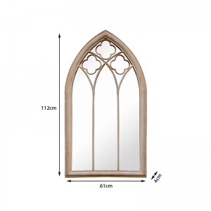 Gothic Metal Frame Decorative Garden Mirror 36555