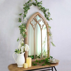 Gothic Metal Frame Decorative Garden Mirror 36555