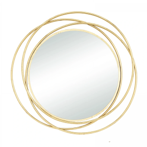 Oversize Large Round Metal Wall Mounted Mirror Vanity Bathroom Decorative Circle Wire Mirror PL08-500738