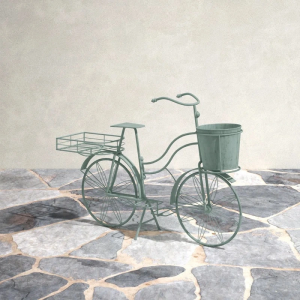 Long Large Metal Statue Bike Planter French Countryside Bicycle Pot Planter