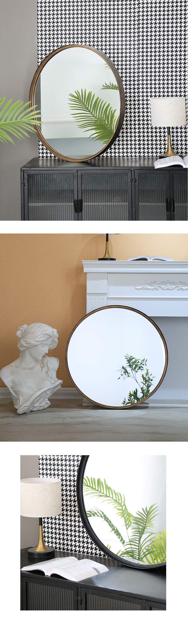 38316-Round wall mirror decor