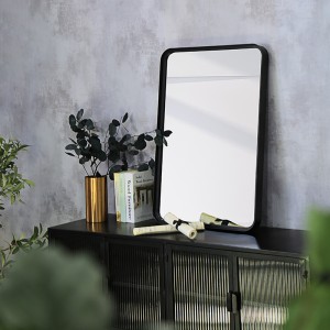 Antique Designer Full Length Mirror Rectangle Metal Framed Decorative Wall Mirrors 38317