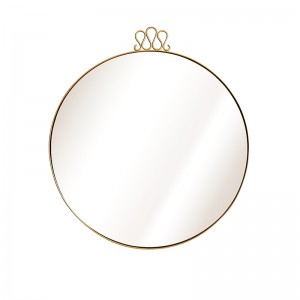 Luxury Gold Frame Round Wall Mirror 38456