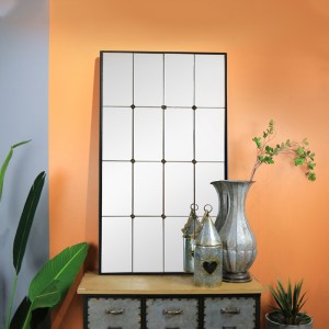 Classic Rectangular Window Pane Mirror 38507