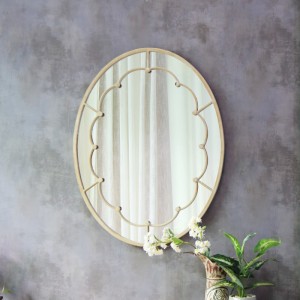 Oval MARGUTTA Deco Sandy Wall Mirror 38573