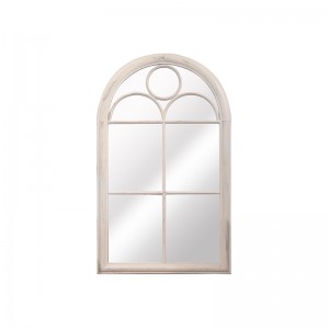 Antique White Outdoor Garden Mirror 38628