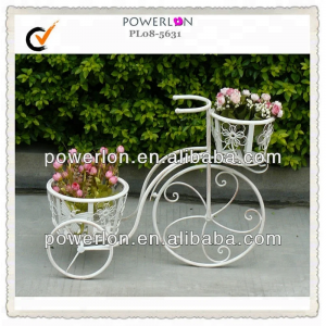 Rustic Classic Iron Decoration Bicycle Flower Display Pots Planters PL08-5631