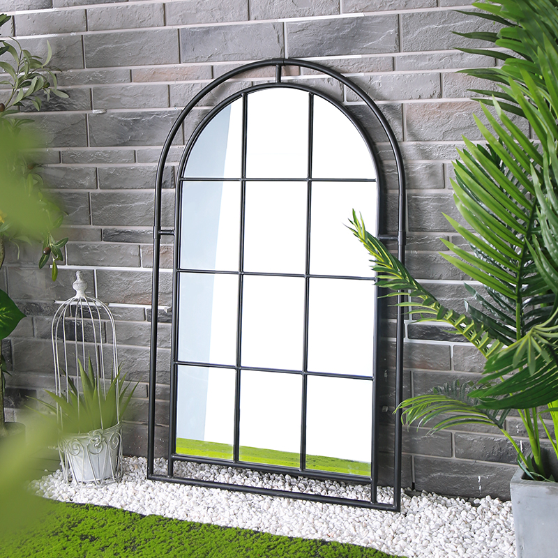 Wholesale Decorative Wall Mirror Wrought Iron Framed Antique Floor Mirror Living Room Garden Decor 39540 Featured Image
