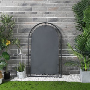 Wholesale Decorative Wall Mirror Wrought Iron Framed Antique Floor Mirror Living Room Garden Decor 39540