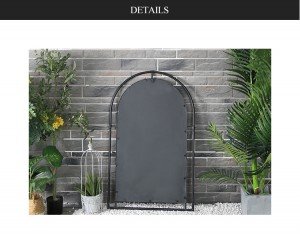 Wholesale Decorative Wall Mirror Wrought Iron Framed Antique Floor Mirror Living Room Garden Decor 39540