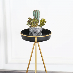 Metal Folding Flower Pot Plant Holder Rack Black Display Flooring Metal Planter Stand PL08-3926