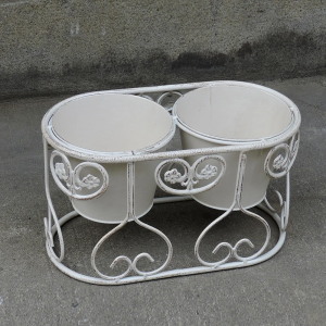 Wrought Iron Flower Pot Stand Holder Decoration Planter Stand PL08-7634