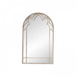 Contemporary Modern Farmhouse Rustic Large Arched Wall Mirror Metal Frame Decorative Garden Mirrors PL08-50017
