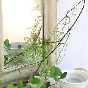 Wall Glass Mirror Decorative Garden Metal Arches Four-leaf Clover Shaped Gothic Style Wall Outdoor Antique Vintage Mirror PL08-36555