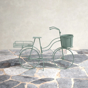 Long Large Metal Statue Bike Planter French Countryside Bicycle Pot Planter