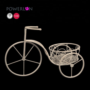 Wholesale Bicycle Wrought Iron Wedding Flower Pot Planter Display Stand  PL08-7741