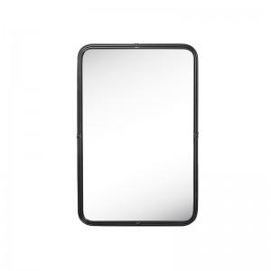 Metal Framed Rounded Corner Rectangular Mirror 50003