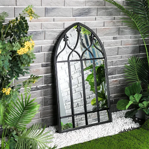 Factory Direct Sell Wholesale Wrought Iron Metal Large Accent Decorative Wall Hanging Mirror PL08-39554