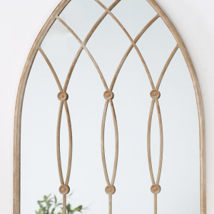 Nordic Style Window Arch Shape Makeup Bedroom Living Bathroom Large Wall Mounted Decorative Mirror PL08-50021