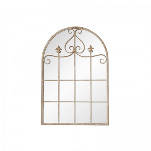 Custom Outdoor Indoor Home Large Decorative Gothic Metal Framed Garden Wall Mirror PL08-50018