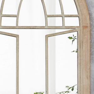 Gothic Cathedral Arch Church Window Style Metal Frame Wall Mirror Rustic Farmhouse Garden Mirror For Indoor Outdoor PL08-36552