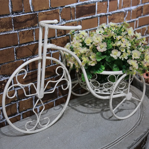 metal bicycle plant stand Flower Pot Holder Storage rack and shelf PL08-6425