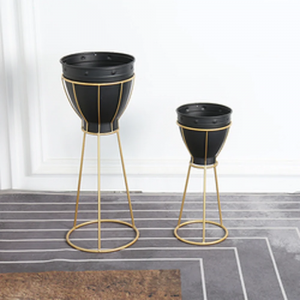 2 Set Modern Home Decor Luxury Iron Metal Flower Pots Stand PL08-3918/3914