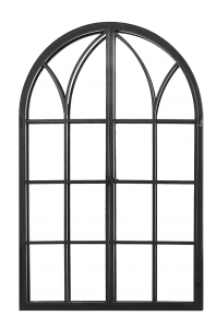 Modern Style Decorative Arch Window Pane Frame Accent Wall Mirror Farmhouse Distressed Vintage Antique Mirror PL08-39526