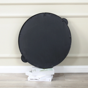 Modern Design Black Metal Frame Round Nordic Decorative Wall Mirror Bath Vanity Accent Mirror PL08-50059